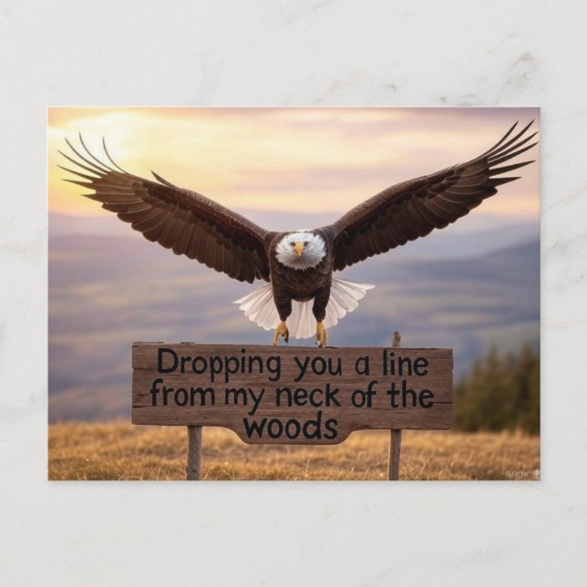 Cartão postal de saudação patriótico (Frente)