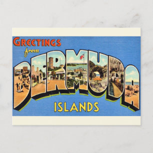 Cartão Postal de Saudações das Bermudas