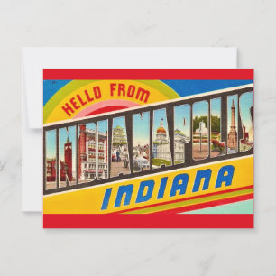 Cartão Postal de Saudações de Indianapolis