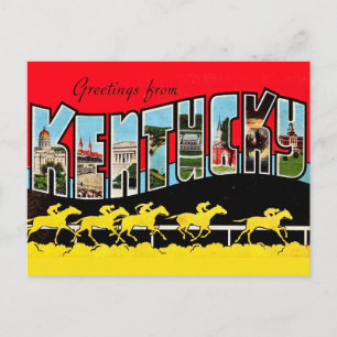 Cartão postal de saudações de Kentucky antigo