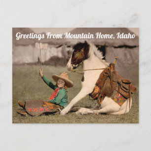 Cartão Postal de Saudações de Mountain Home, Idaho