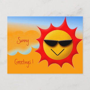 Cartão postal de saudações sunny