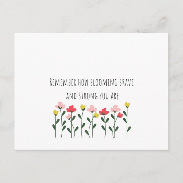 Cartão postal de saúde mental (Frente)