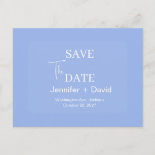 Cartão Postal de Save the Date de Casamento Minima