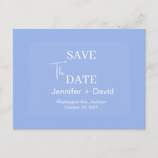 Cartão Postal de Save the Date de Casamento Minima