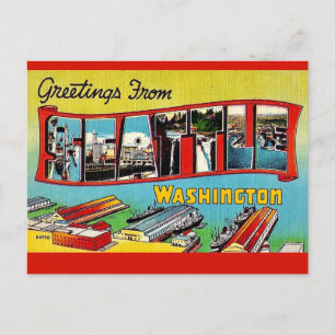 Cartão postal de Seattle Washington