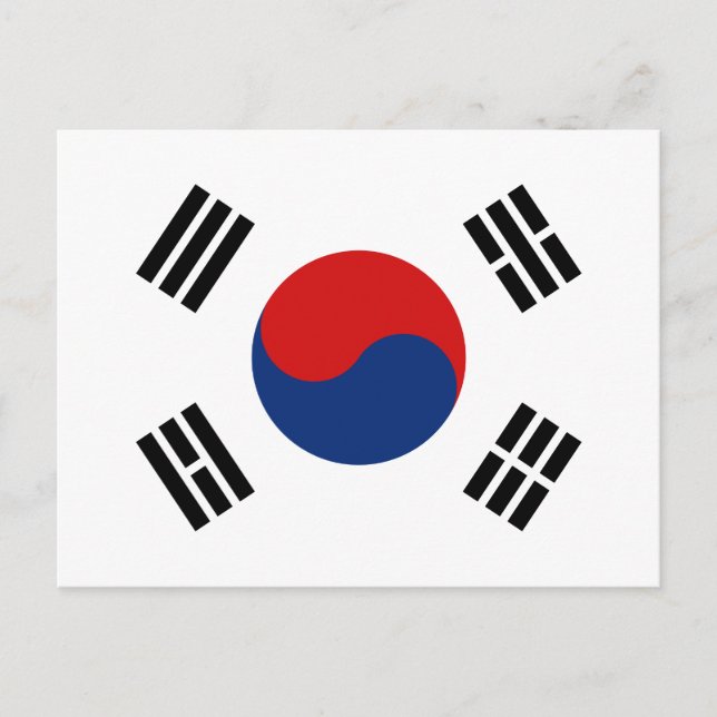 Cartão postal de Sinalizador da Coreia do Sul (Frente)