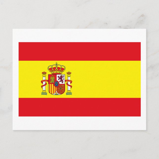 Cartão postal de sinalizador de espanha (Frente)