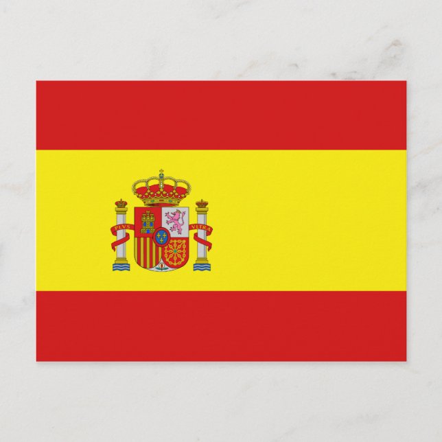 Cartão postal de sinalizador de espanha (Frente)