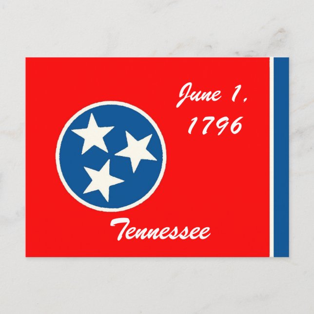 Cartão postal de Sinalizador do Tennessee (Frente)