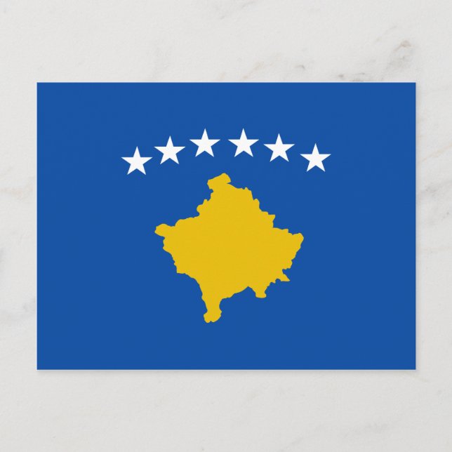 Cartão postal de Sinalizador Kosovo (Frente)