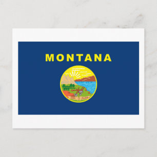 Cartão postal de Sinalizador Montana