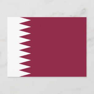 Cartão postal de Sinalizador Qatar