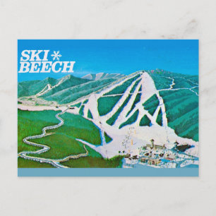 Cartão postal de Ski Beech NC