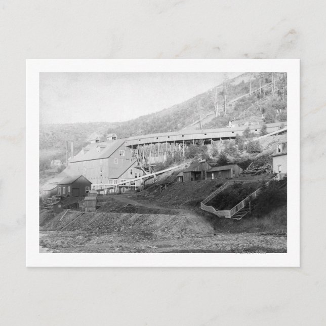 Cartão Postal De Smet Dourado Stamp Mill in Central City (Frente)