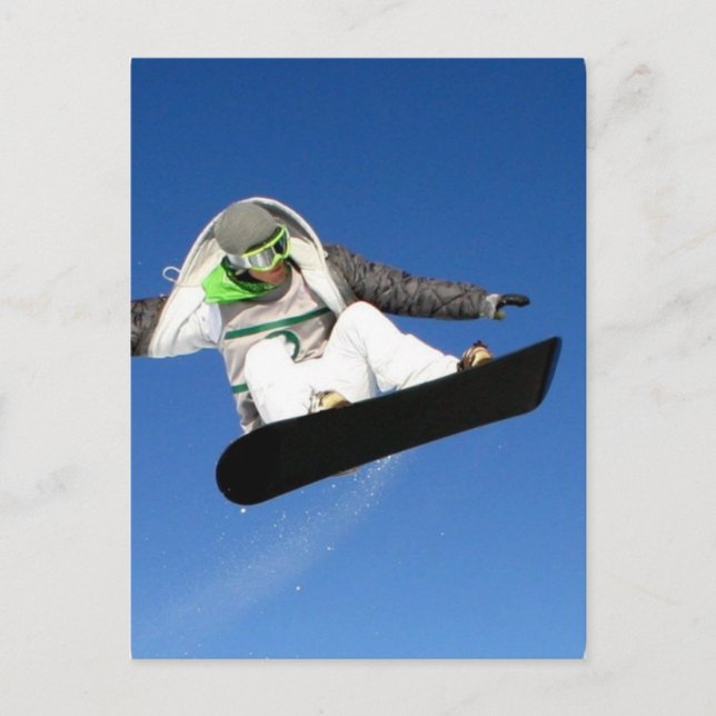 Cartão postal de snowboarding Big Air (Frente)