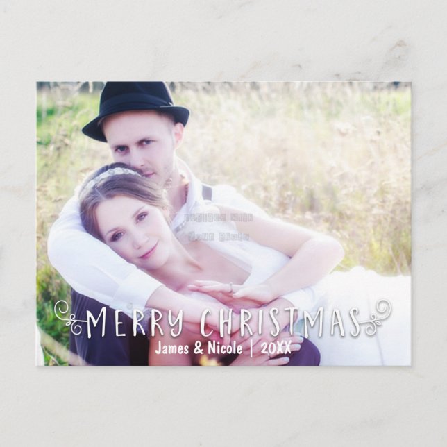 Cartão postal de Sobreposição de Fotografias de Fe (Frente)