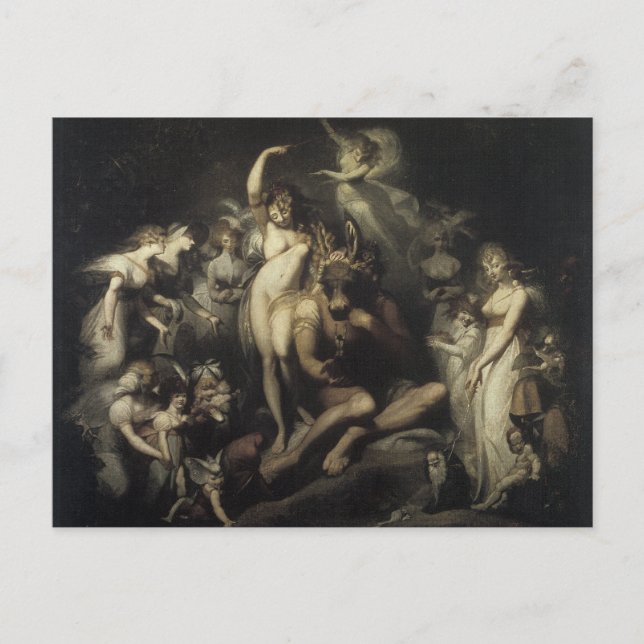 Cartão postal de Sonho Noturno de Summers de Médio (Frente)