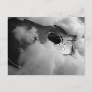 cartão postal de sonhos de guitarra