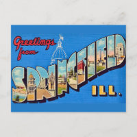 Cartão postal de Springfield IL