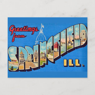 Cartão postal de Springfield IL