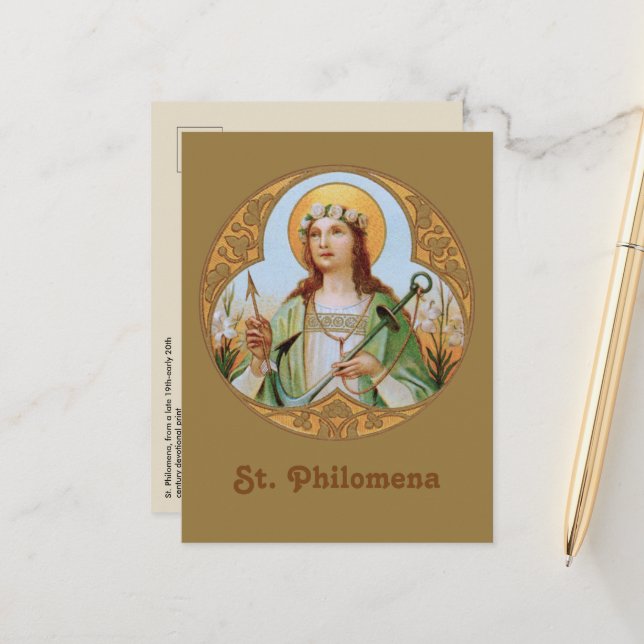 Cartão Postal de St. Philomena (BK 005) (Frente/Verso In Situ)