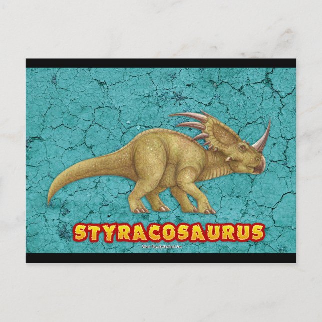 Cartão postal de Styracosaurus (Frente)