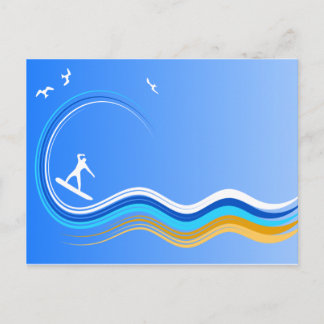 Cartão postal de Surfe de surf