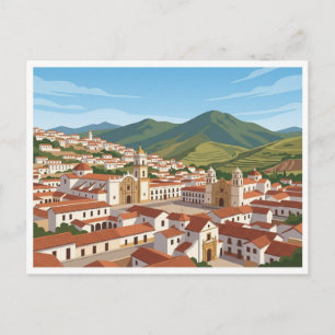 Cartão Postal de Suvenir de Viagem Sucre Bolívia