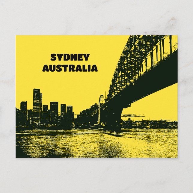 Cartão postal de Sydney Austrália (Frente)
