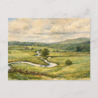 Cartão postal de Tazewell, Virgínia em estilo retr