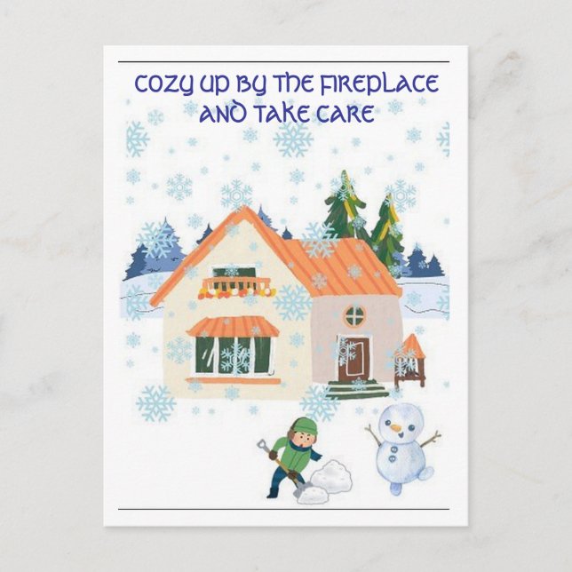 Cartão Postal de TEMPO DE NEVE (Frente)