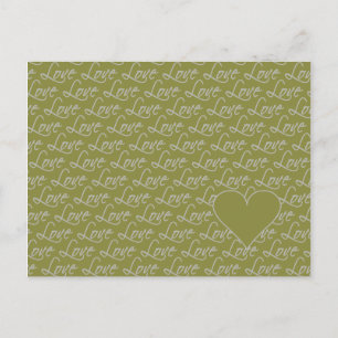 Cartão postal de texto de amor, personalize