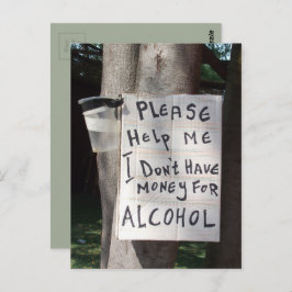 Cartão postal de texto hilário