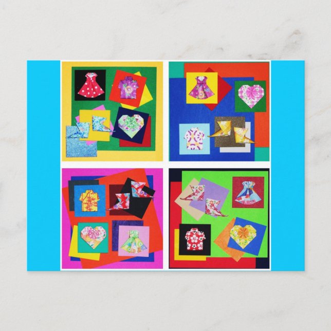 Cartão postal de texto original vívido (Frente)