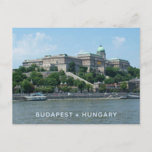 Cartão postal de texto personalizado de Budapeste 