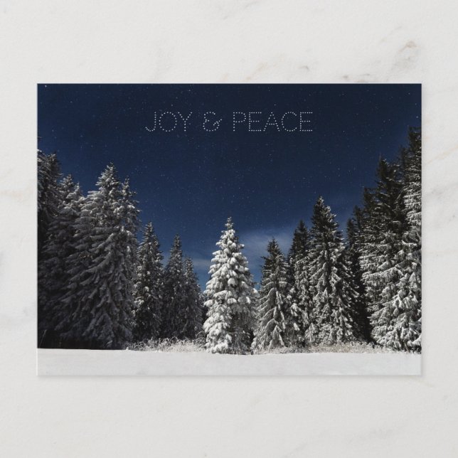 Cartão postal de texto personalizado do Céu de inv (Frente)