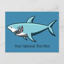 Cartão postal de texto personalizado do Shark lega