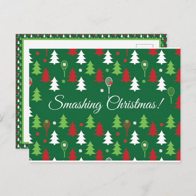 Cartão Postal 💚 de texto personalizado 💔 🤍 tênis Natal (Frente/Verso)