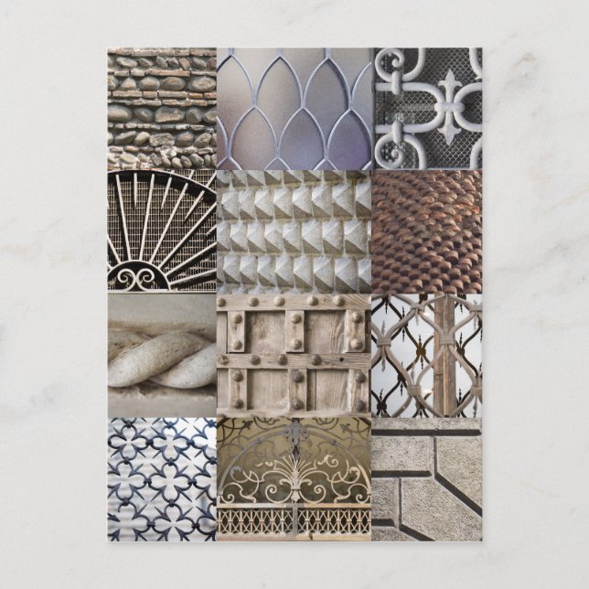 Cartão postal de textura Verona (Frente)