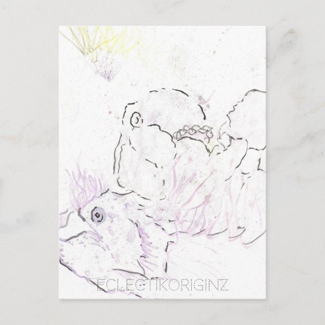 Cartão postal de tinta mágica (Frente)