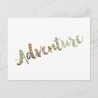 Cartão postal de Tipografia do Mapa de Aventura