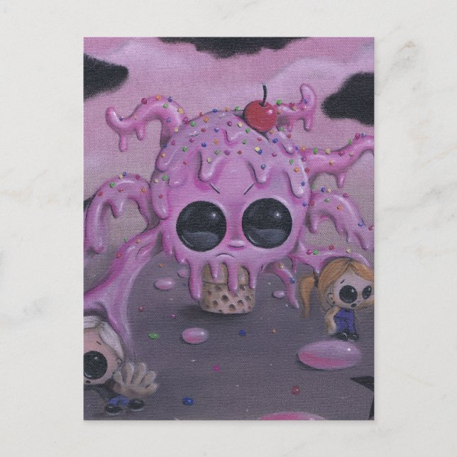 cartão postal de todos gritando (Frente)