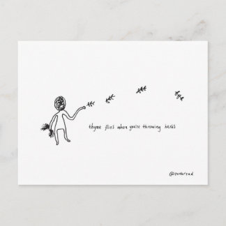 cartão postal de tomilho