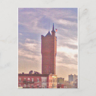 Cartão postal de torre de água Weehawken