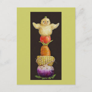 cartão postal de totem peep