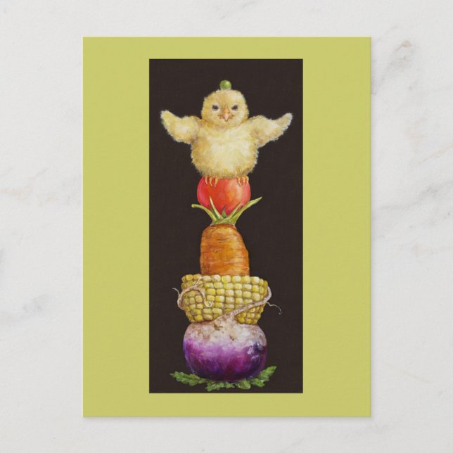 cartão postal de totem peep (Frente)