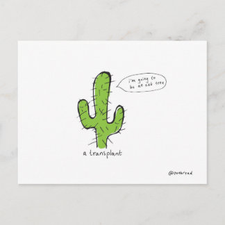 cartão postal de transplante