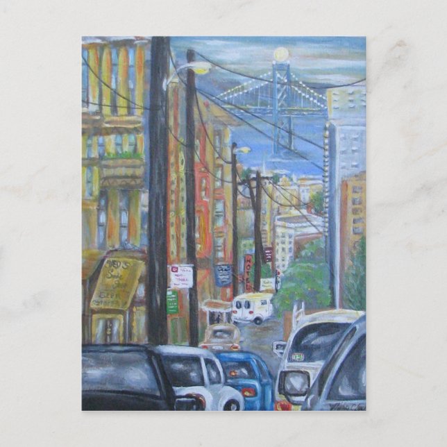 Cartão postal de transporte de São Francisco (Frente)