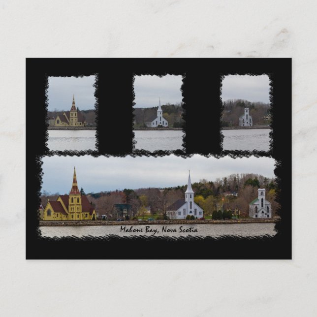 Cartão postal de três igrejas (Frente)